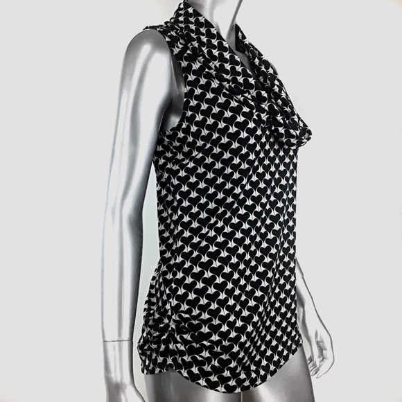 Max Studio Heart Print Blouse - Picture 3 of 4